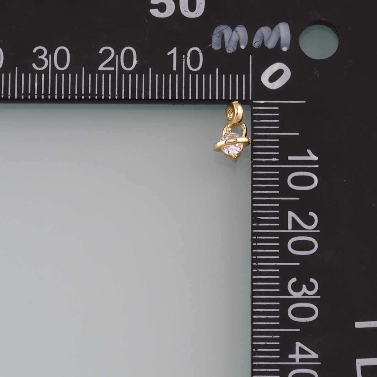 Gold Saturn Charm,18K Gold Filled Saturn Pendant,CZ Micro Pave Planet Charm Bracelet Necklace for DIY Jewelry Making Supply