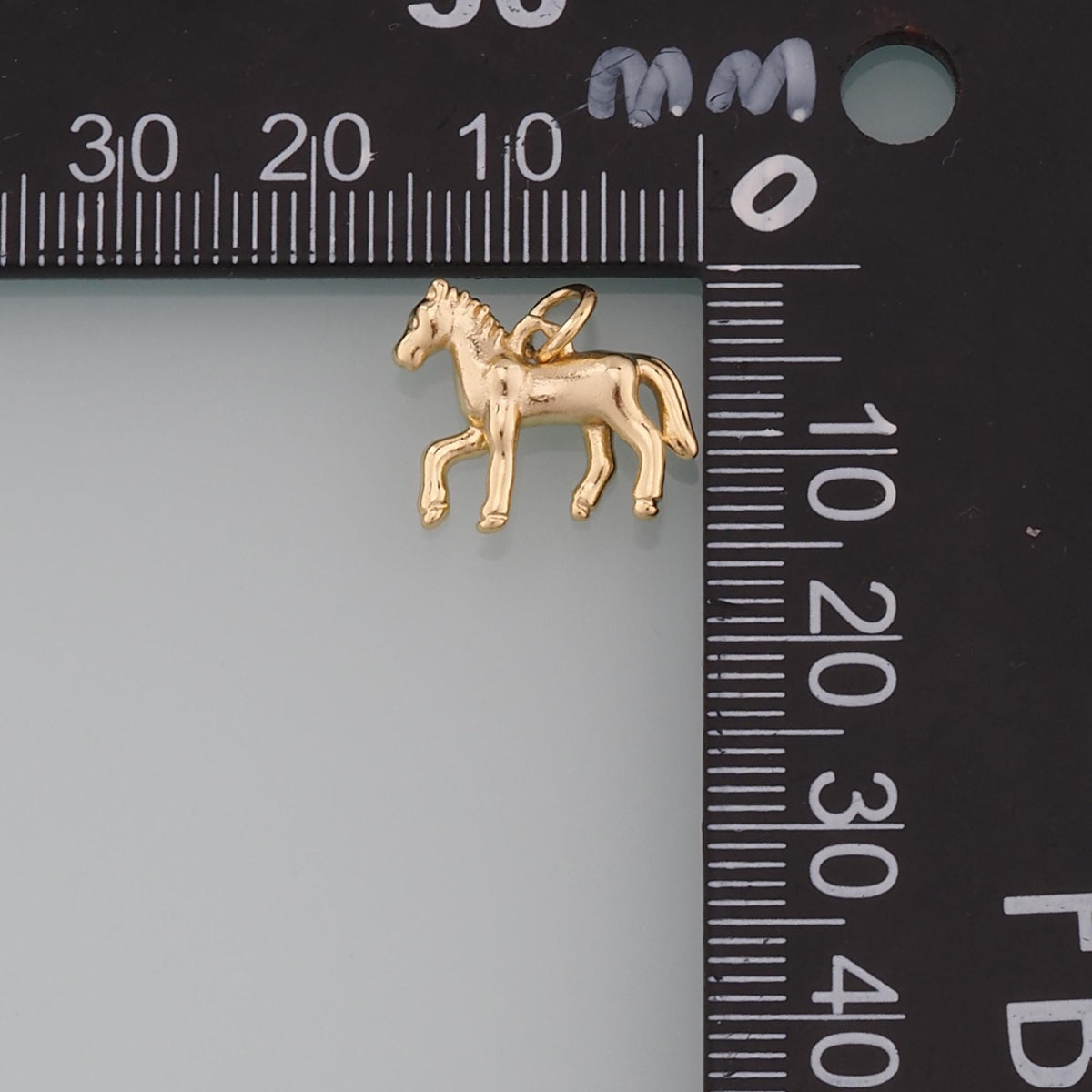 Gold Horse Charms,18K Gold Filled Horse Pendant,Animal Charm Bracelet Necklace for DIY Jewelry Making Supply