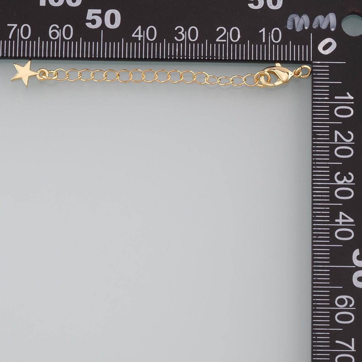 18K Gold Filled Star Chain Extender for Necklace Bracelet Supply Component Findings Extenders Lobster Claw Clasps with Gold E