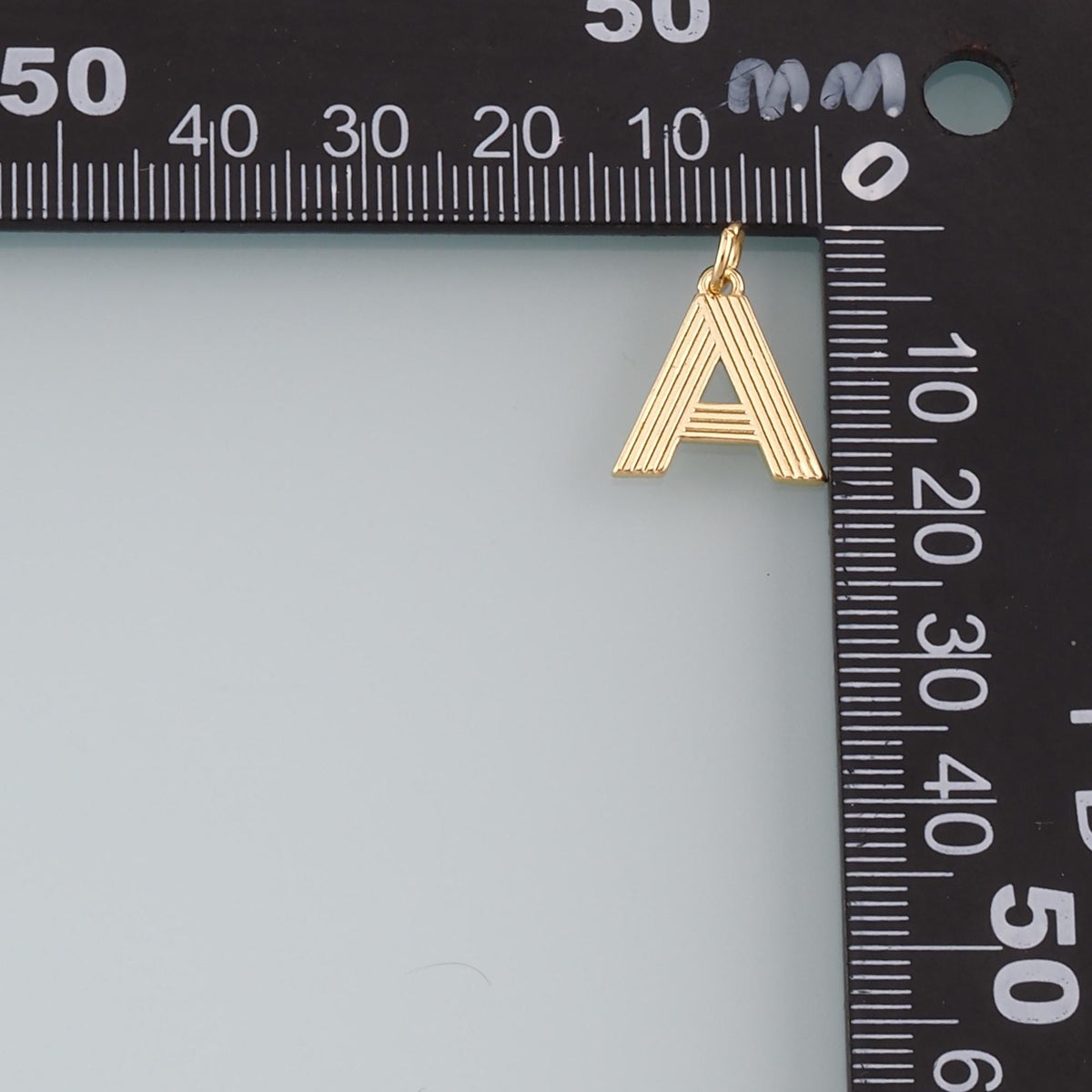 18K Gold Filled Letter Charm Pendant for Jewelry Making