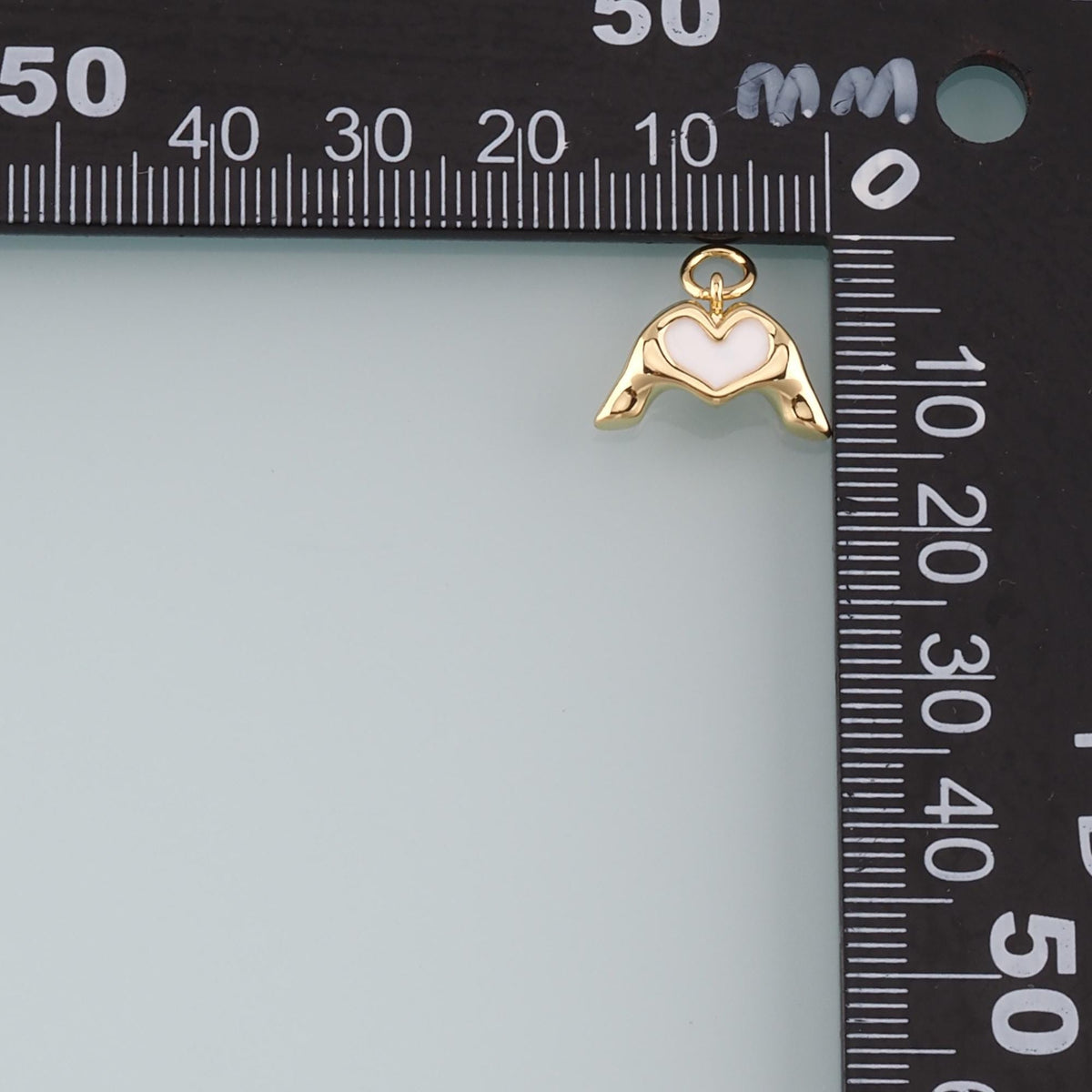 18K Gold Filled Enamel Charm Pendant for Jewelry Making