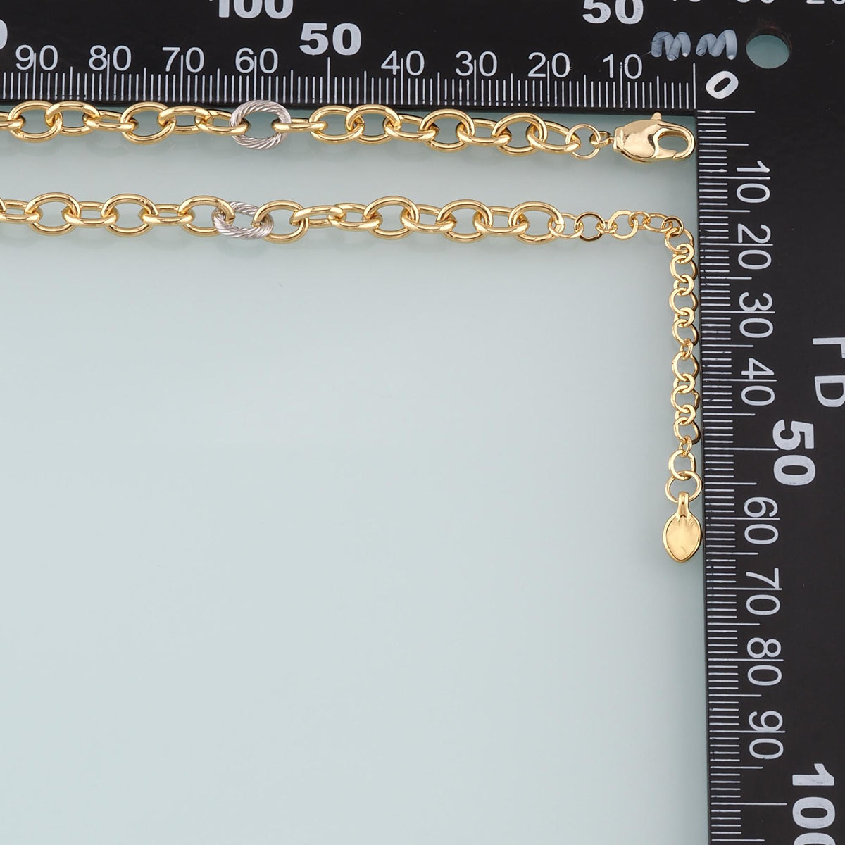 18K Gold Filled Oval Paperclip Chain 2 in for Jewelry Making