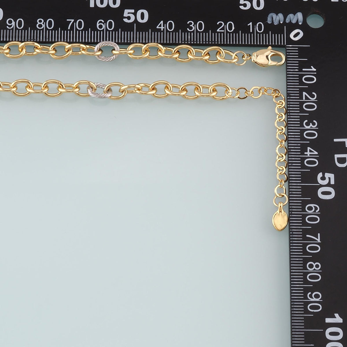 Gold Oval Chain,18K Gold Filled Paper Clip for Necklace Bracelet DIY Jewelry Making Supply