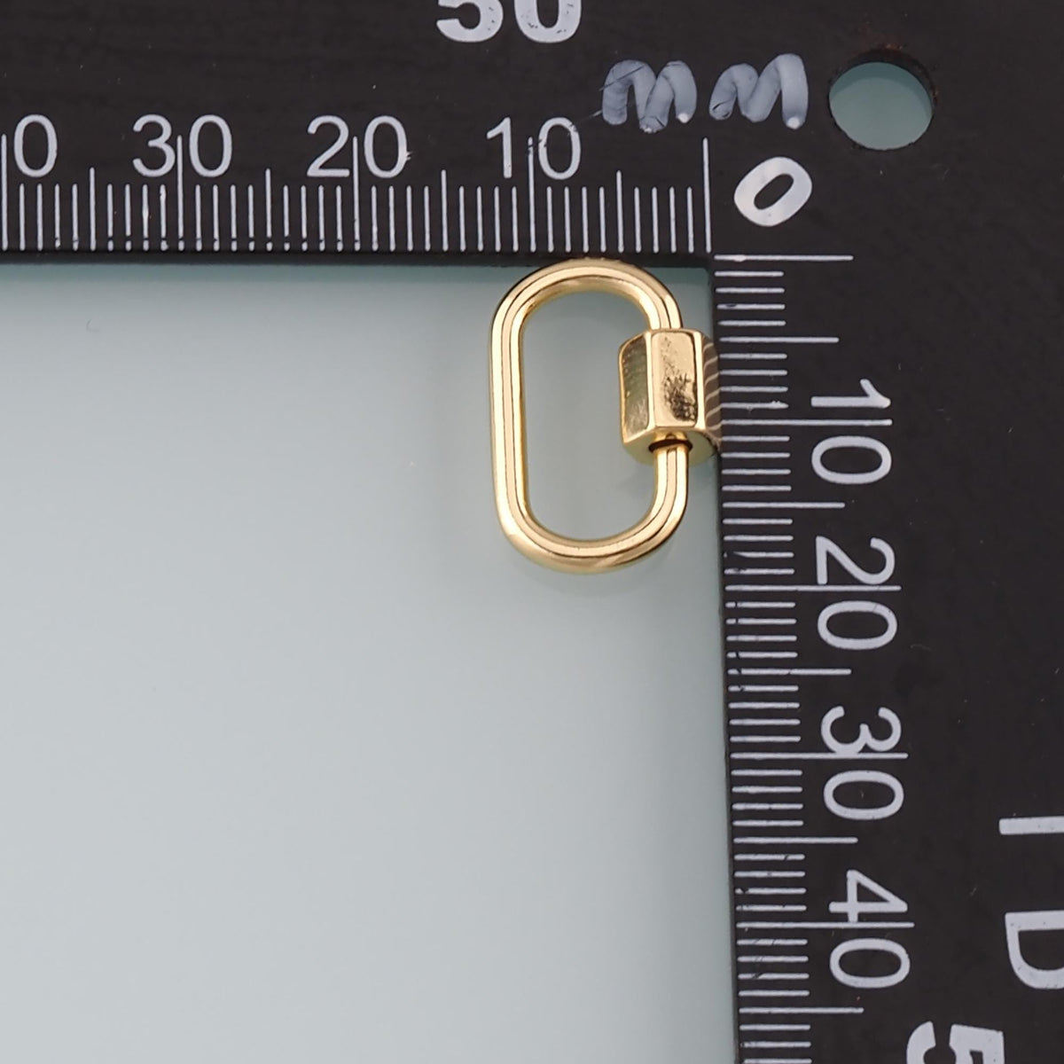 18K Gold Filled Oval Carabiner Clasp,Buckle Clasp,Carabiner Screw Clasp,Turnbuckle,for DIY Jewelry