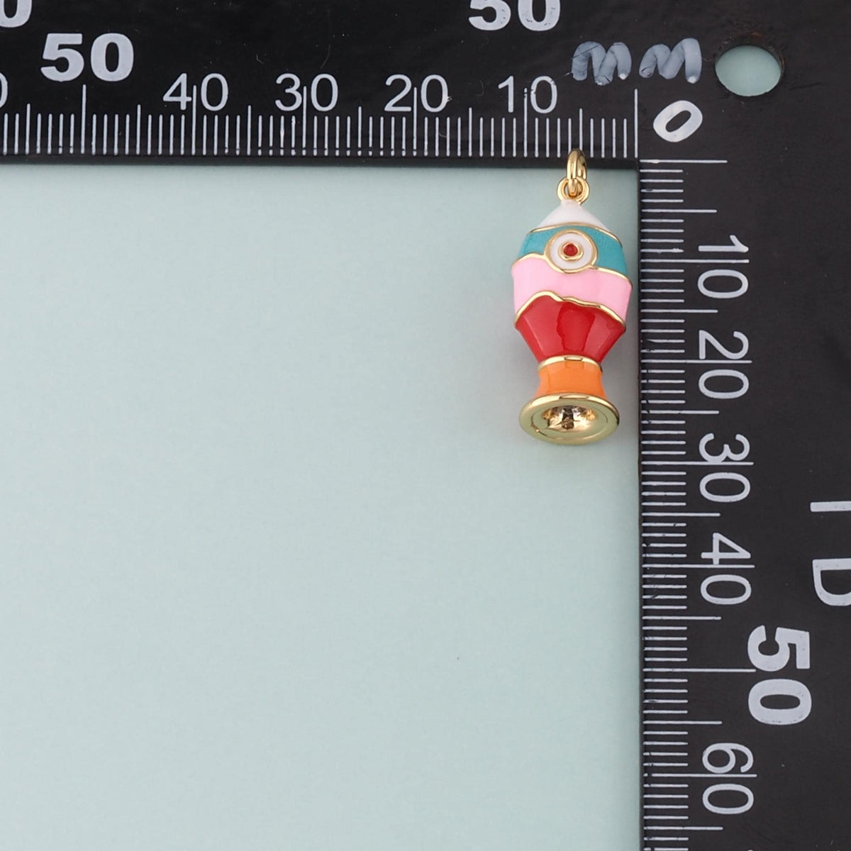 Gold Fish Charms,18K Gold Filled Fish Pendant,Enamel Ocean Charm Bracelet Necklace for DIY Jewelry Making Supply