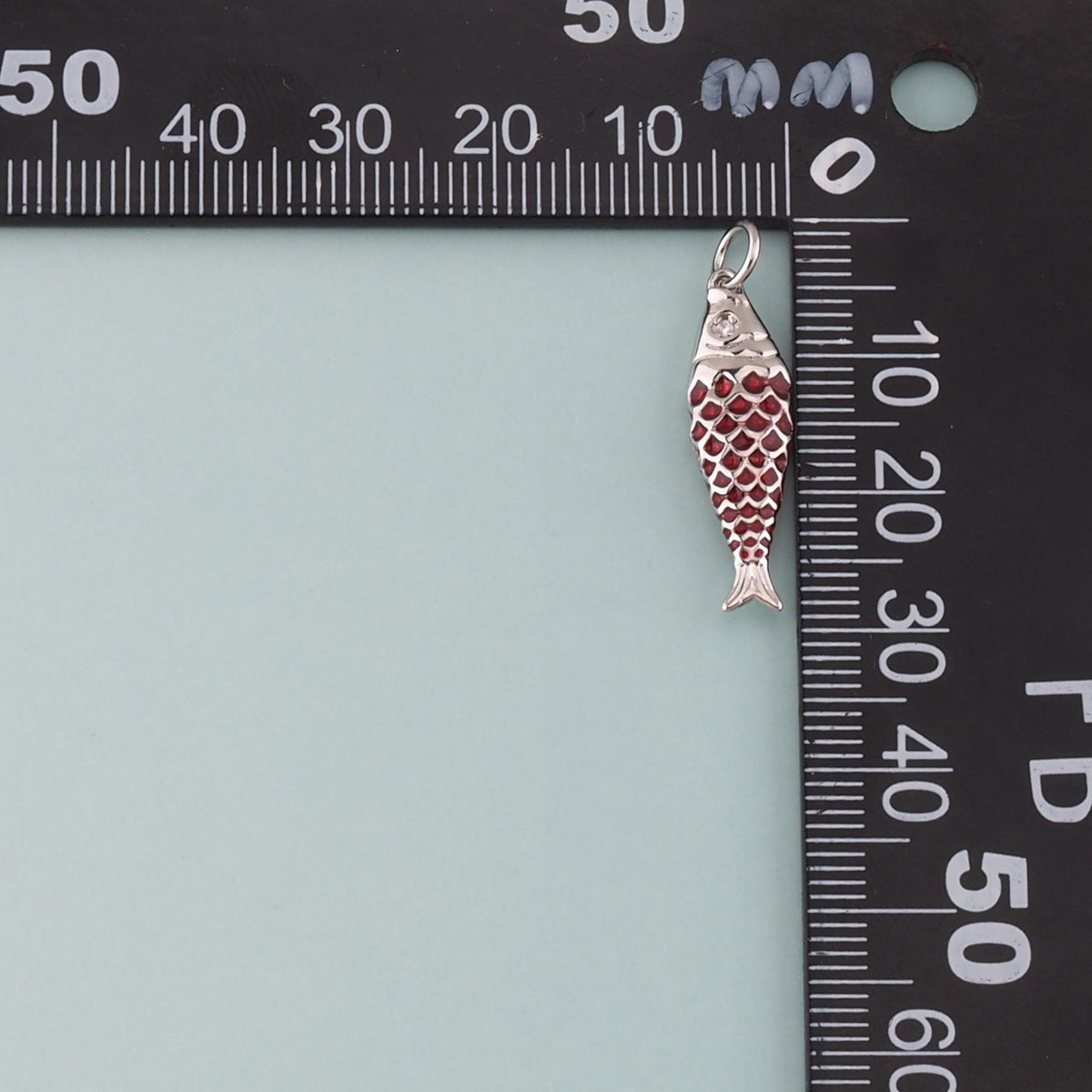 Silver Fish Pendant,Enamel Ocean Charm Bracelet Necklace for DIY Jewelry Making Supply