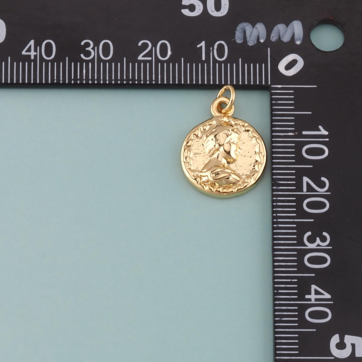 18K Gold Filled Religion Pendant,Dainty Religion Charm Bracelet Necklace for DIY Jewelry Making Supply