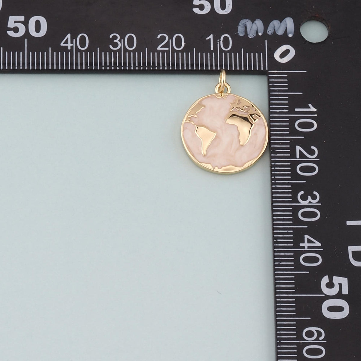 18K Gold Filled Enamel Charm Pendant for Jewelry Making