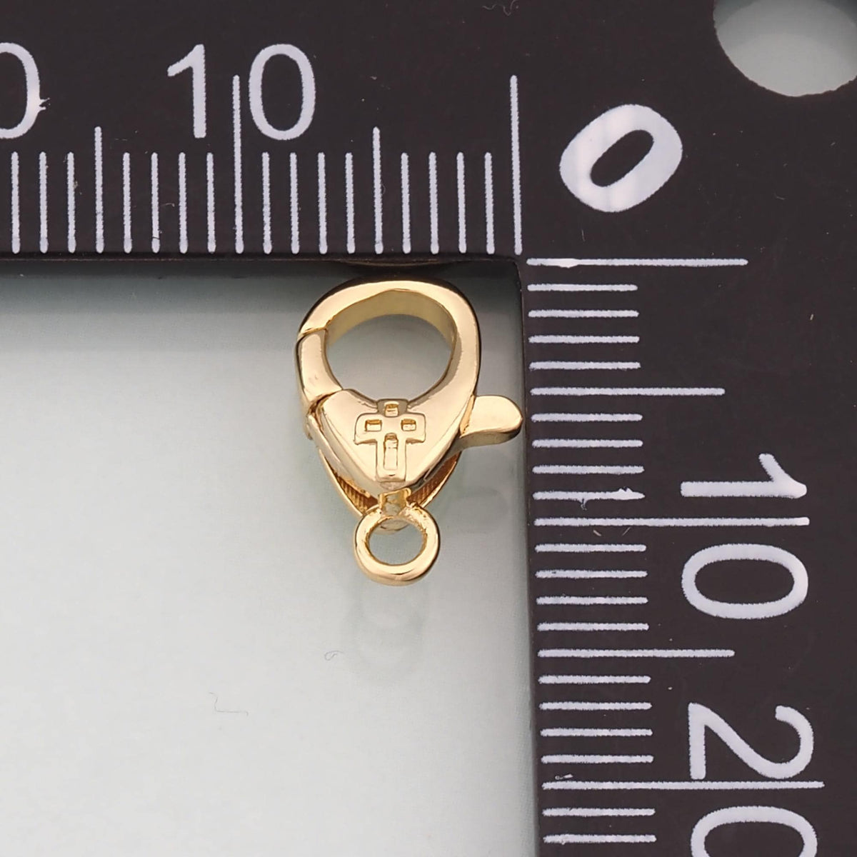 Gold Clasp,18K Gold Filled Cross Lobster Clasp Gold Lobster Claw for DIY Jewelry Finding Necklace Bracelet