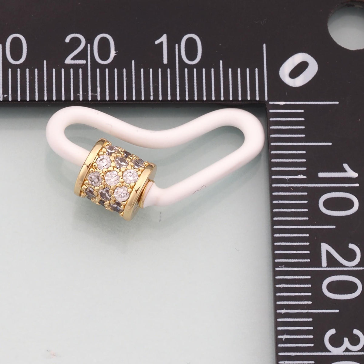 18K Gold Filled Heart Carabiner Clasp,Buckle Clasp,Carabiner Screw Clasp,Turnbuckle for DIY Jewelry