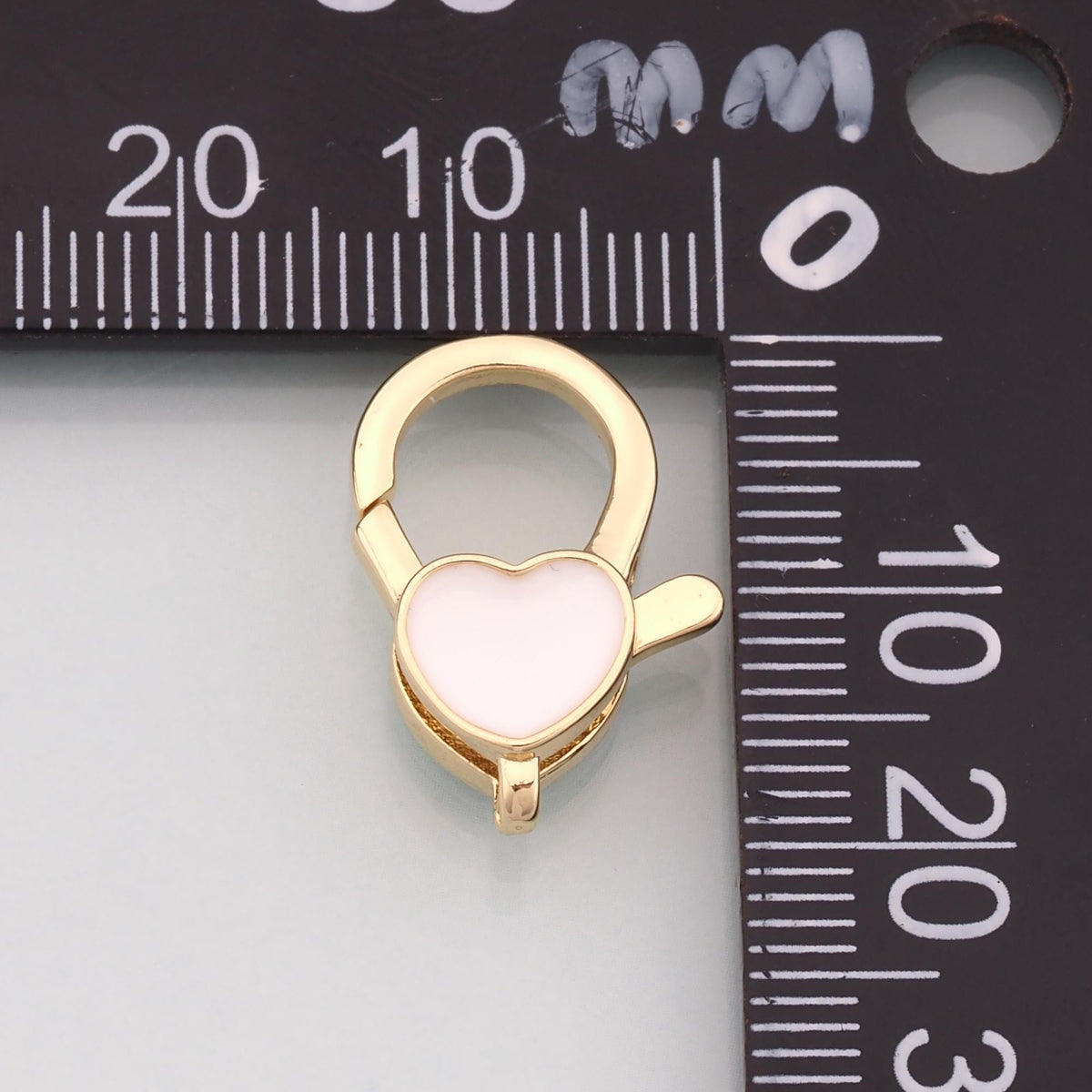 Gold Heart Clasp,18K Gold Filled Lobster Clasp Gold Lobster Claw for DIY Jewelry Finding Necklace Bracelet