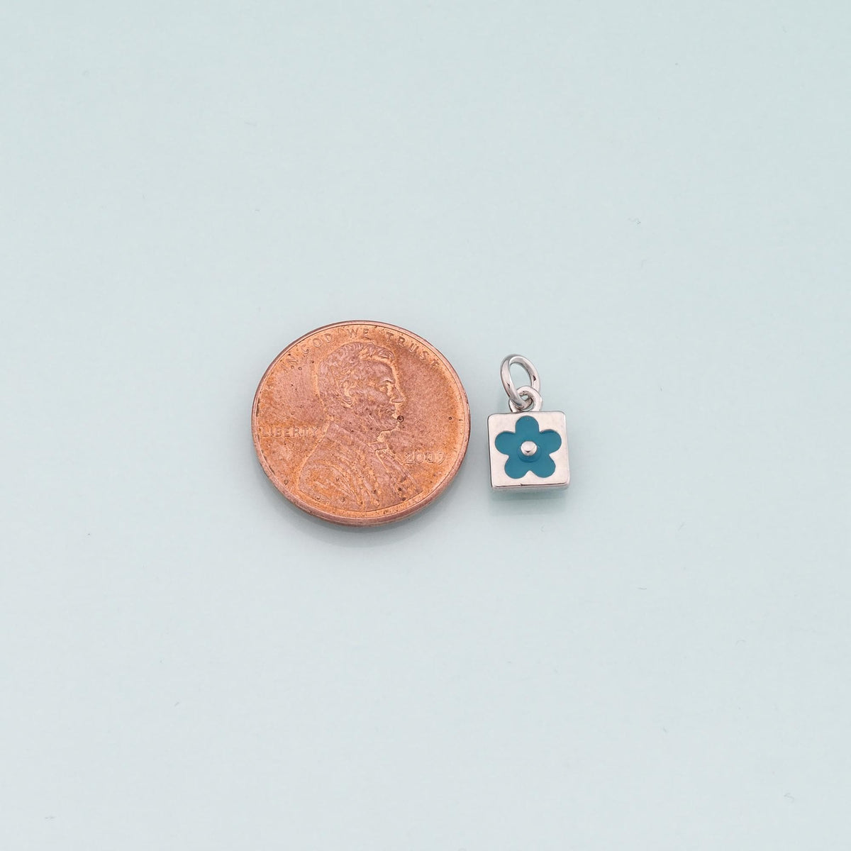 Gold Flower Charms,18K Gold Filled Flower Pendant,Enamel Flower Charm Bracelet Necklace for DIY Jewelry Making Supply
