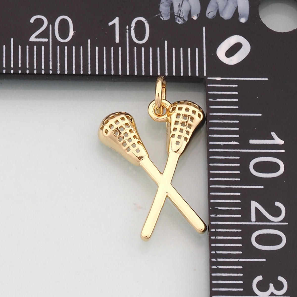 18K Gold Filled Cross Charm Pendant for Jewelry Making