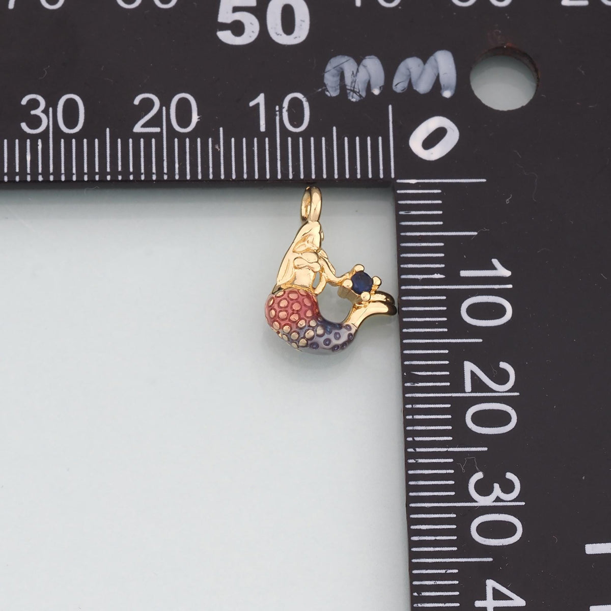 18K Gold Filled Charm Pendant for Jewelry Making