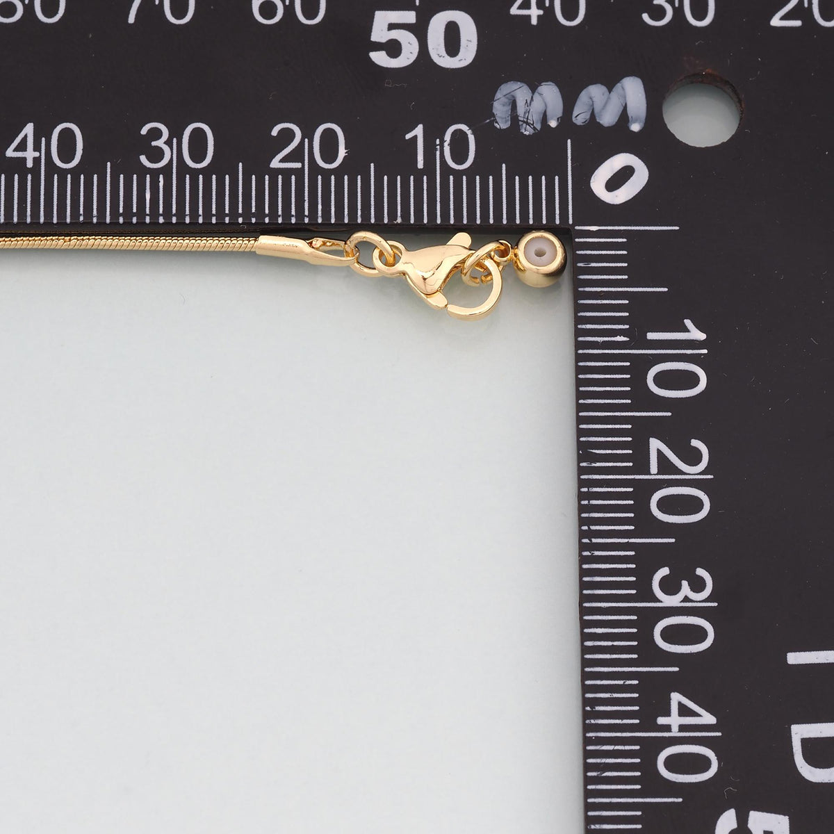 18K Gold Filled Snake Snake Chain 2 in for Jewelry Making