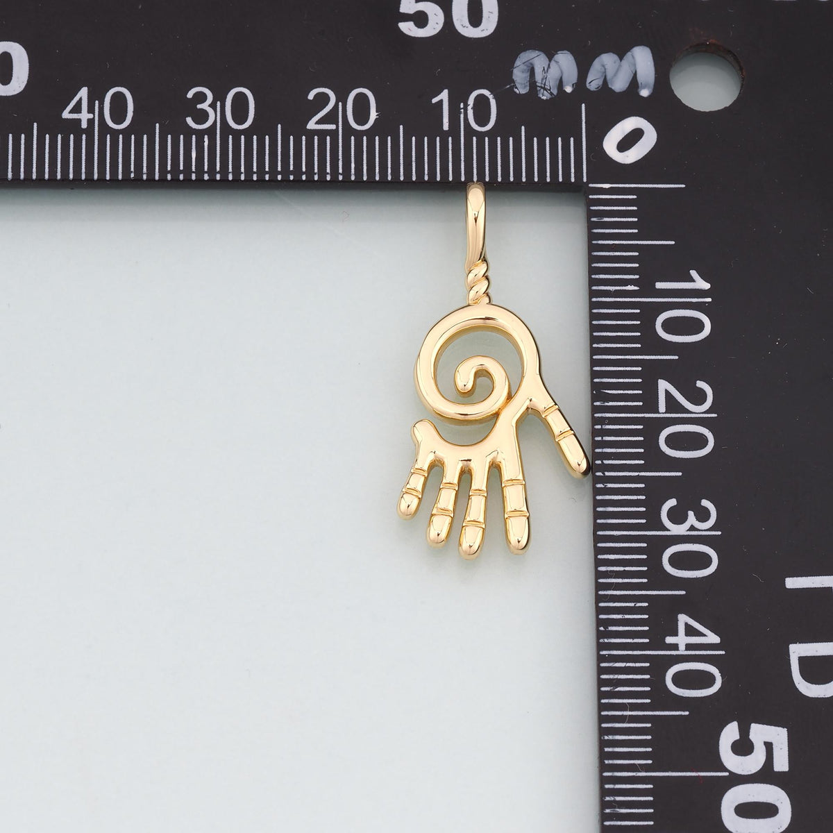 18K Gold Filled Hand Charm Pendant for Jewelry Making
