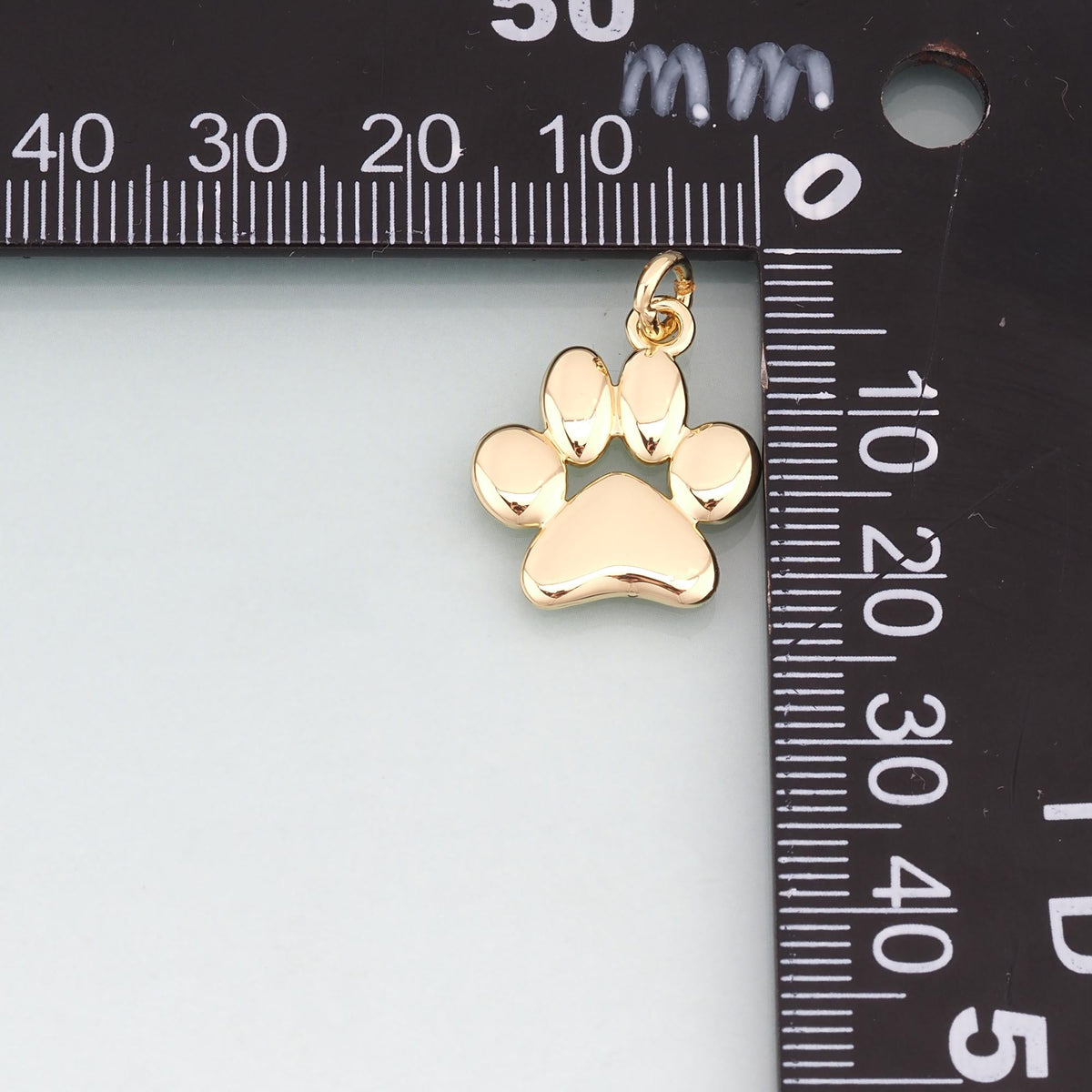 18K Gold Filled Paw Charm Pendant for Jewelry Making