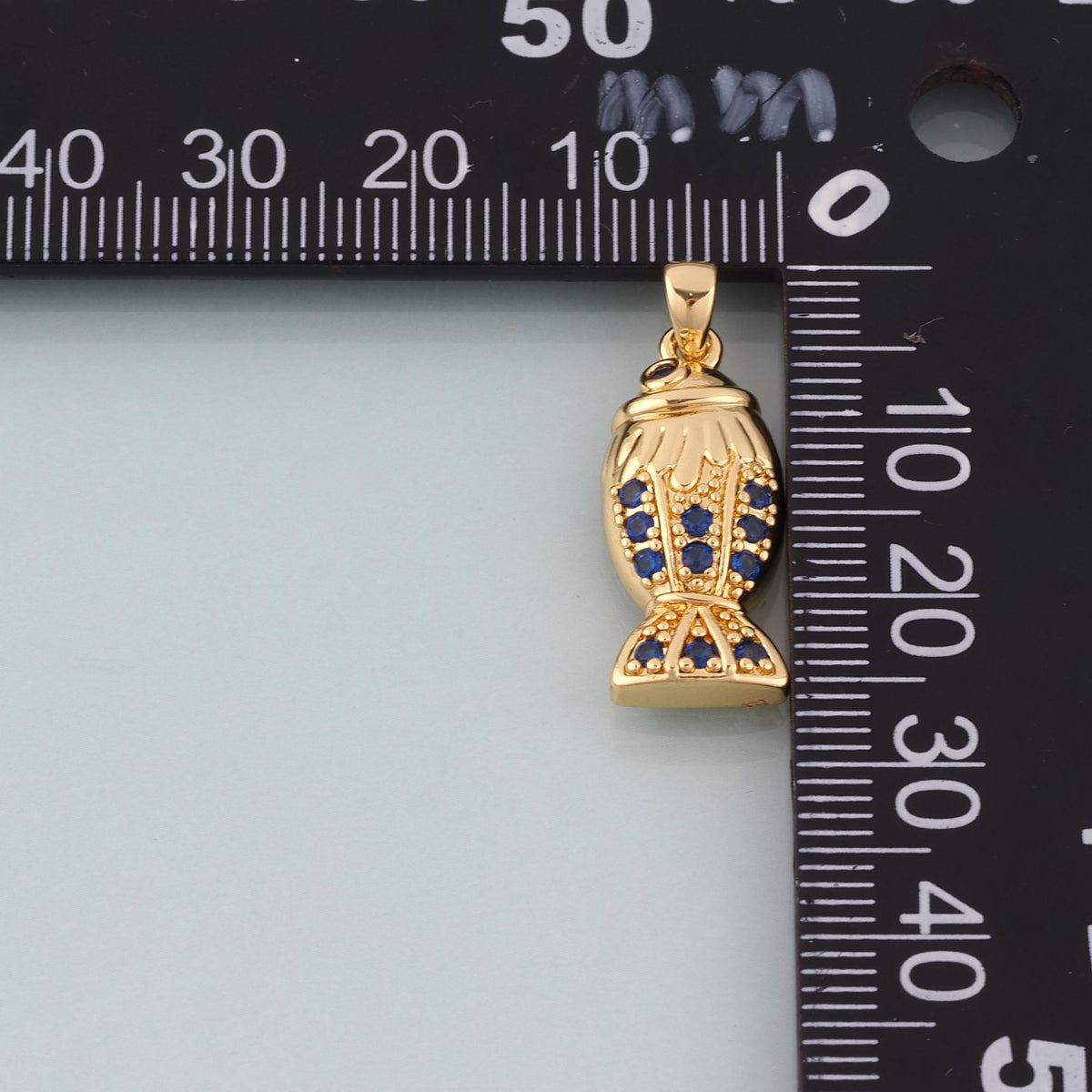 18K Gold Filled CZ Fish Pendant,Exquisite Charm Bracelet Necklace for DIY Jewelry Making Supply