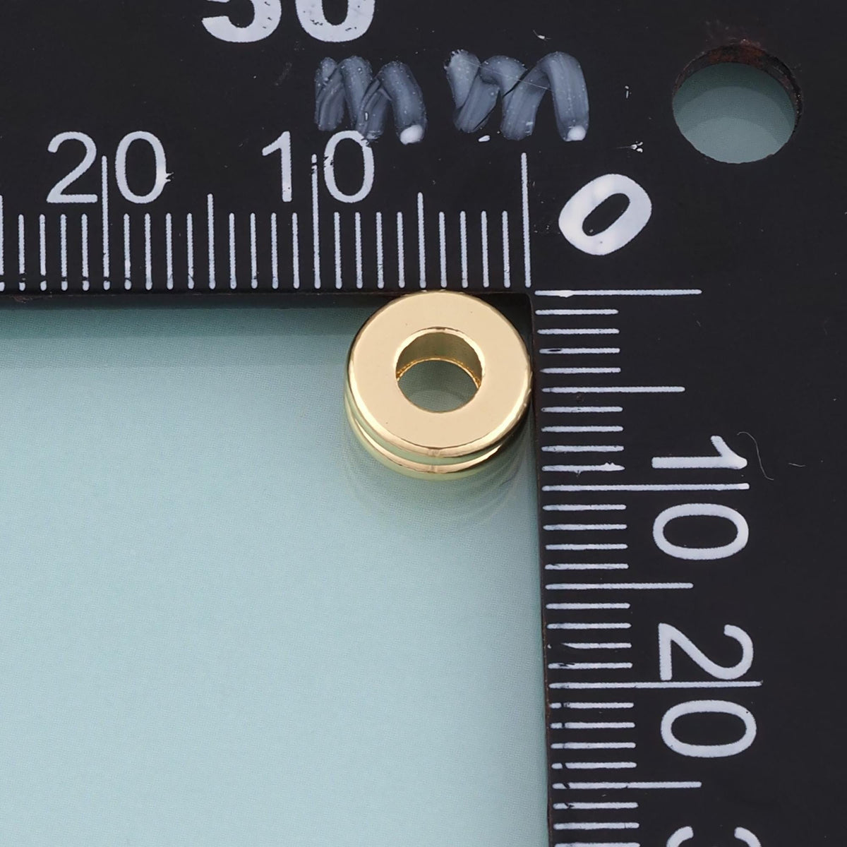 18K Gold Filled Round Bead,Minimalist Charm Spacer Beads Bracelet Necklace for DIY Jewelry Making Supply