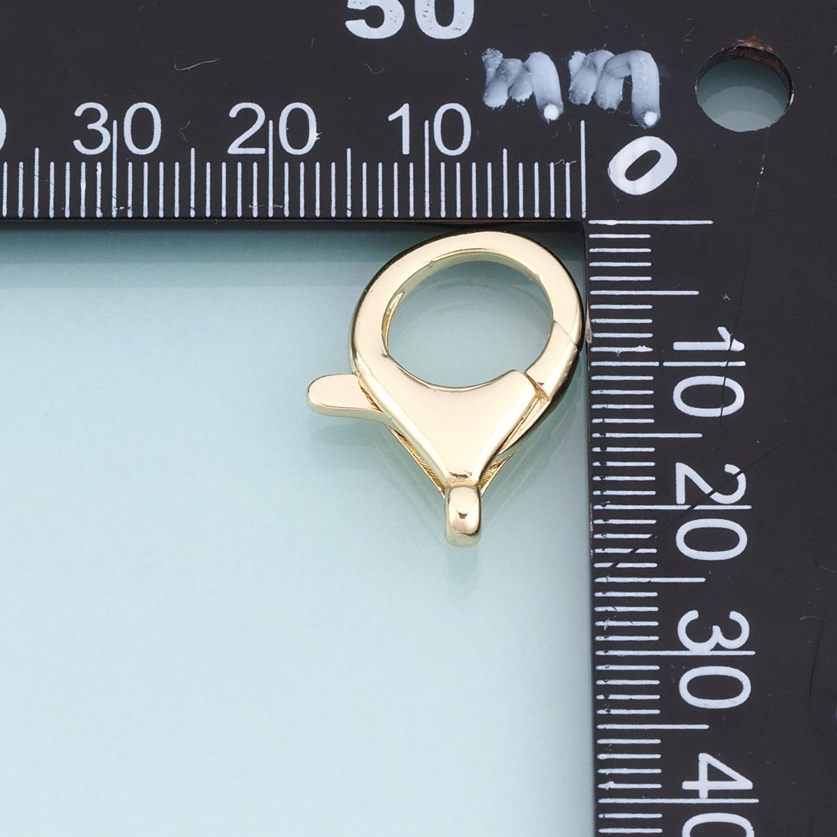 18K Gold Filled Lobster Clasp Connector,Minimalist Connector Clasp Charm Bracelet Necklace for DIY Jewelry Making Supply