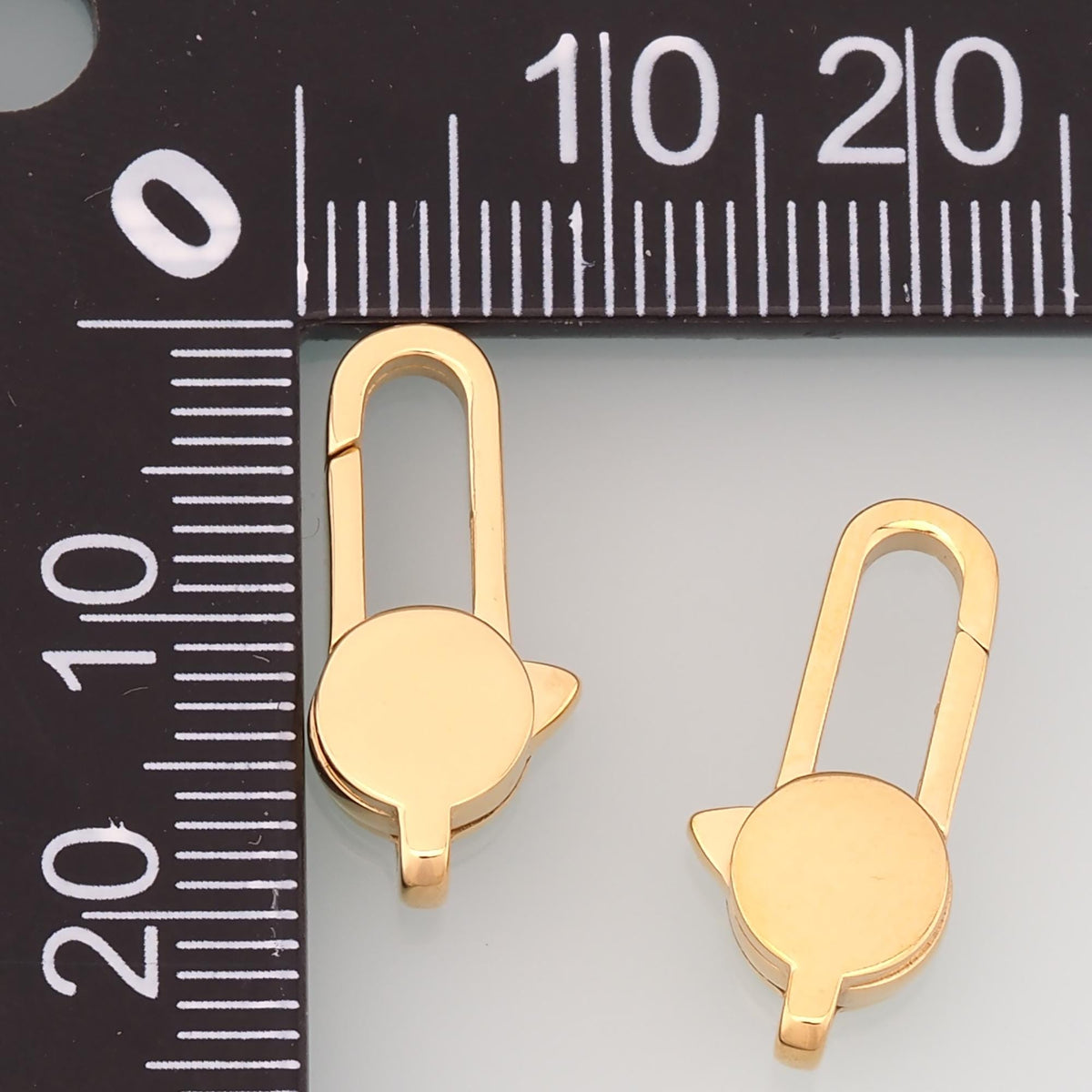 Lobster Spring Carabiner Clasp,14K Gold Stainless Steel Jewelry Closure,Waterproof Connector for DIY Necklace Bracelet Making