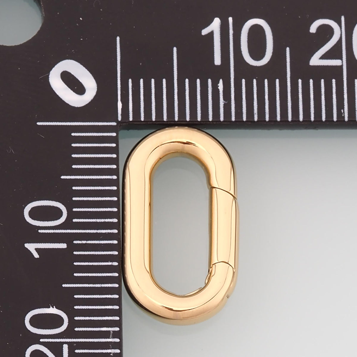 Oval Spring Carabiner Clasp,14K Gold Stainless Steel Jewelry Closure,Waterproof Connector for DIY Necklace Bracelet Making