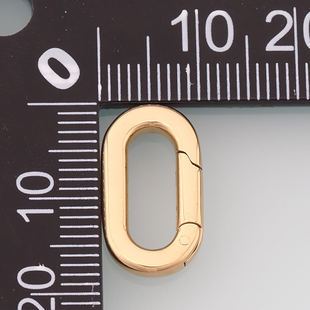 Oval Spring Carabiner Clasp,14K Gold Stainless Steel Jewelry Closure,Waterproof Connector for DIY Necklace Bracelet Making