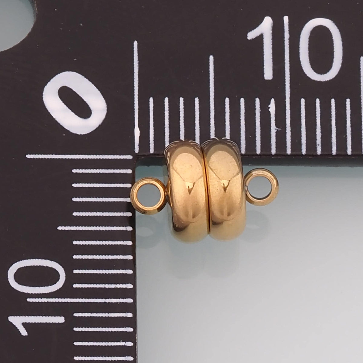 Round Magnetic Connector,14K Gold Stainless Steel Connector,Waterproof Connector for DIY Necklace Bracelet Making