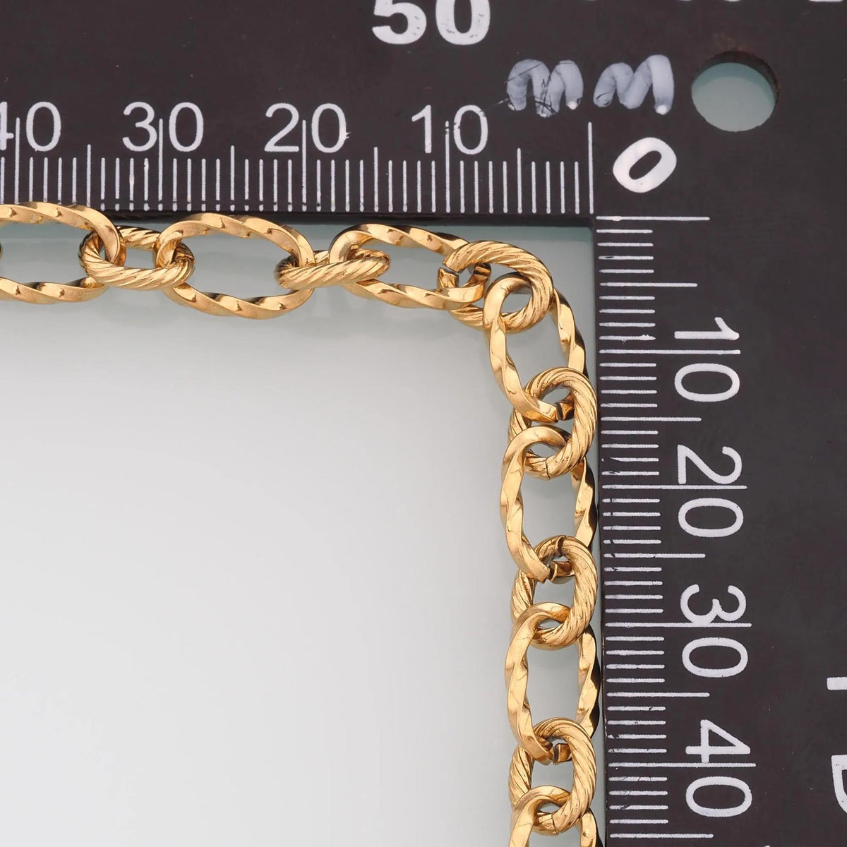 Stainless Steel Paper Clip Chain,14K Gold Stainless Steel Chain,Waterproof Chain for DIY Necklace Bracelet Making