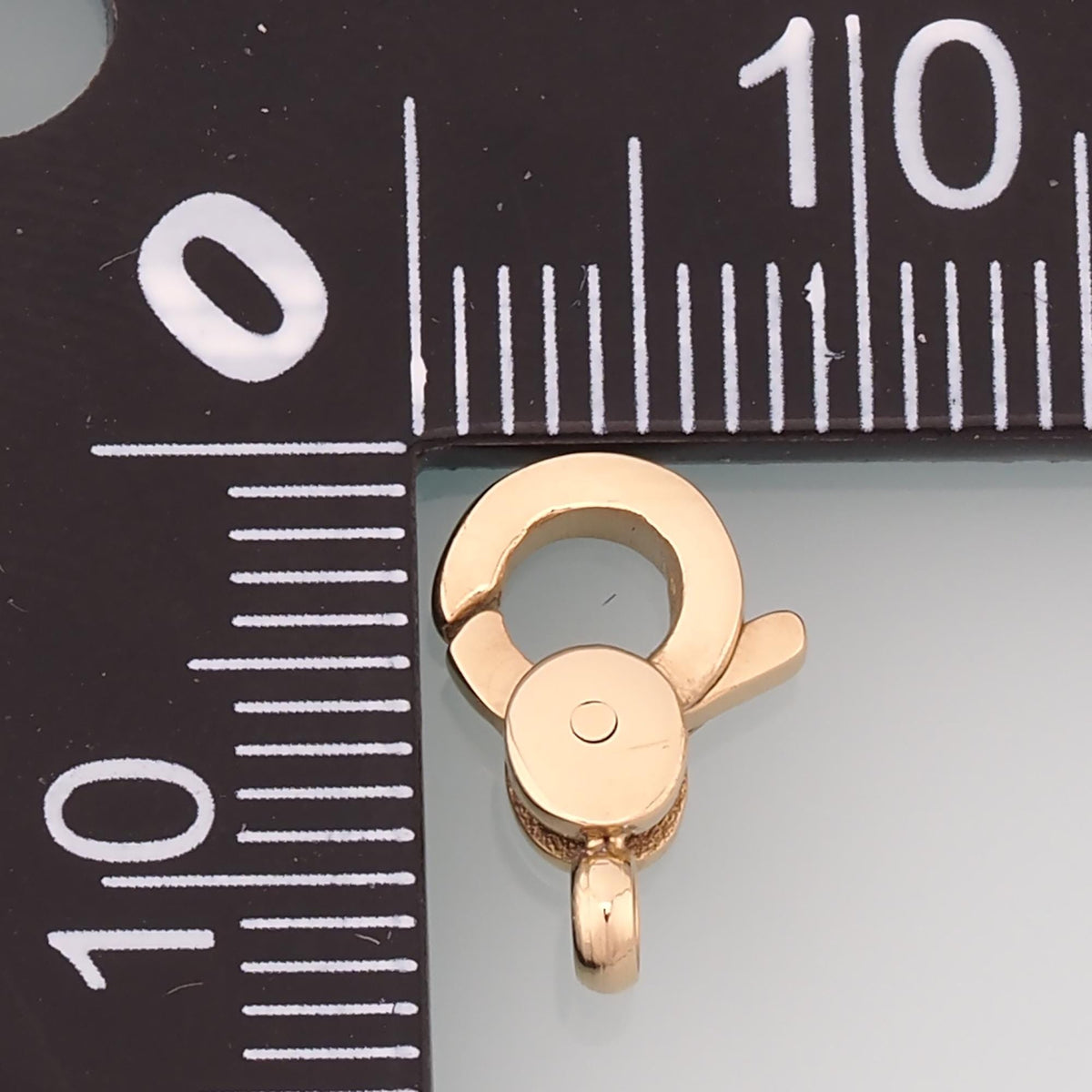 14K Gold Round Clasp for Jewelry Making