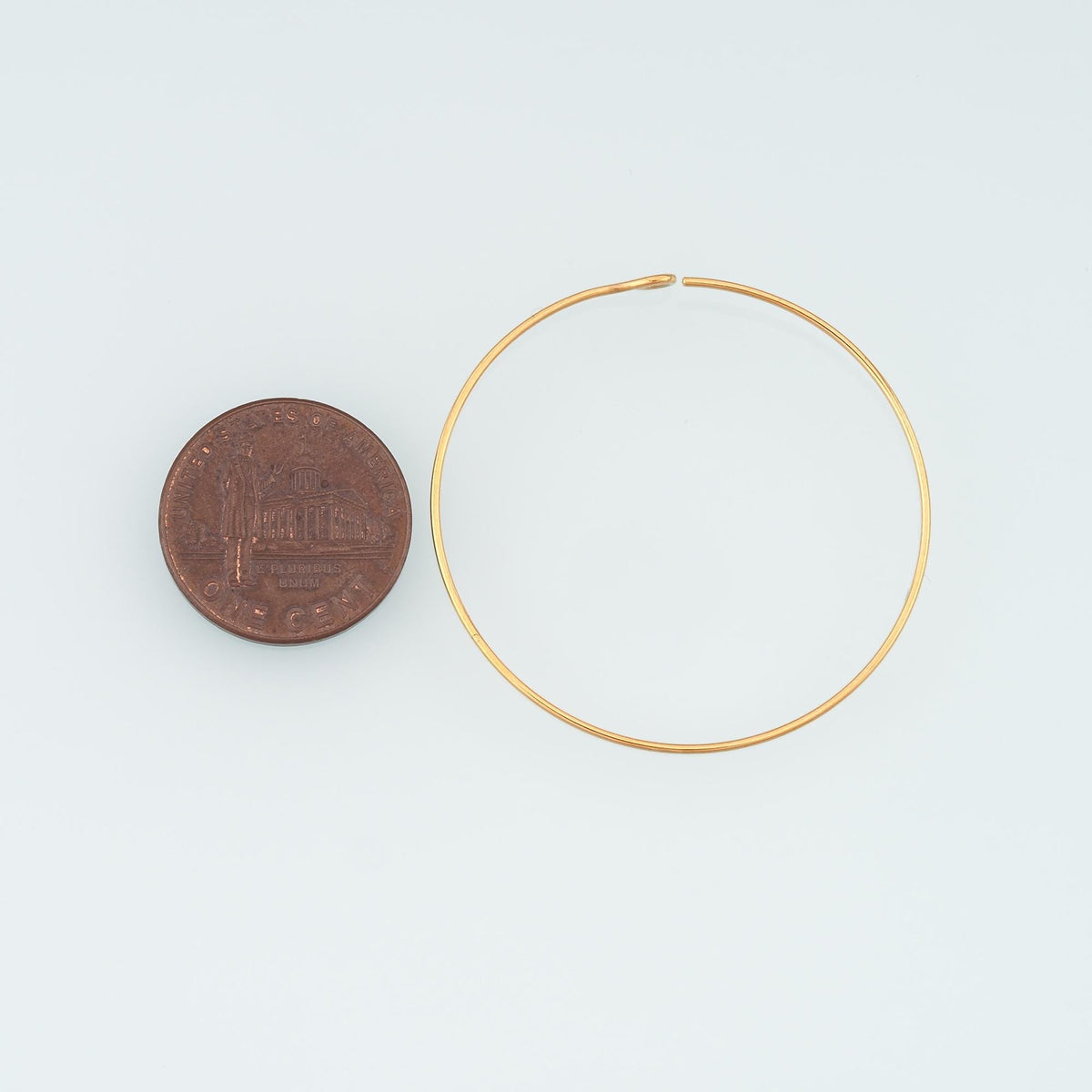 A Pair Stainless Steel Open Hoop Connectors, 14K Gold Filled Waterproof Never Fade Huggie Hoops,Everyday DIY Jewelry Ear Stac