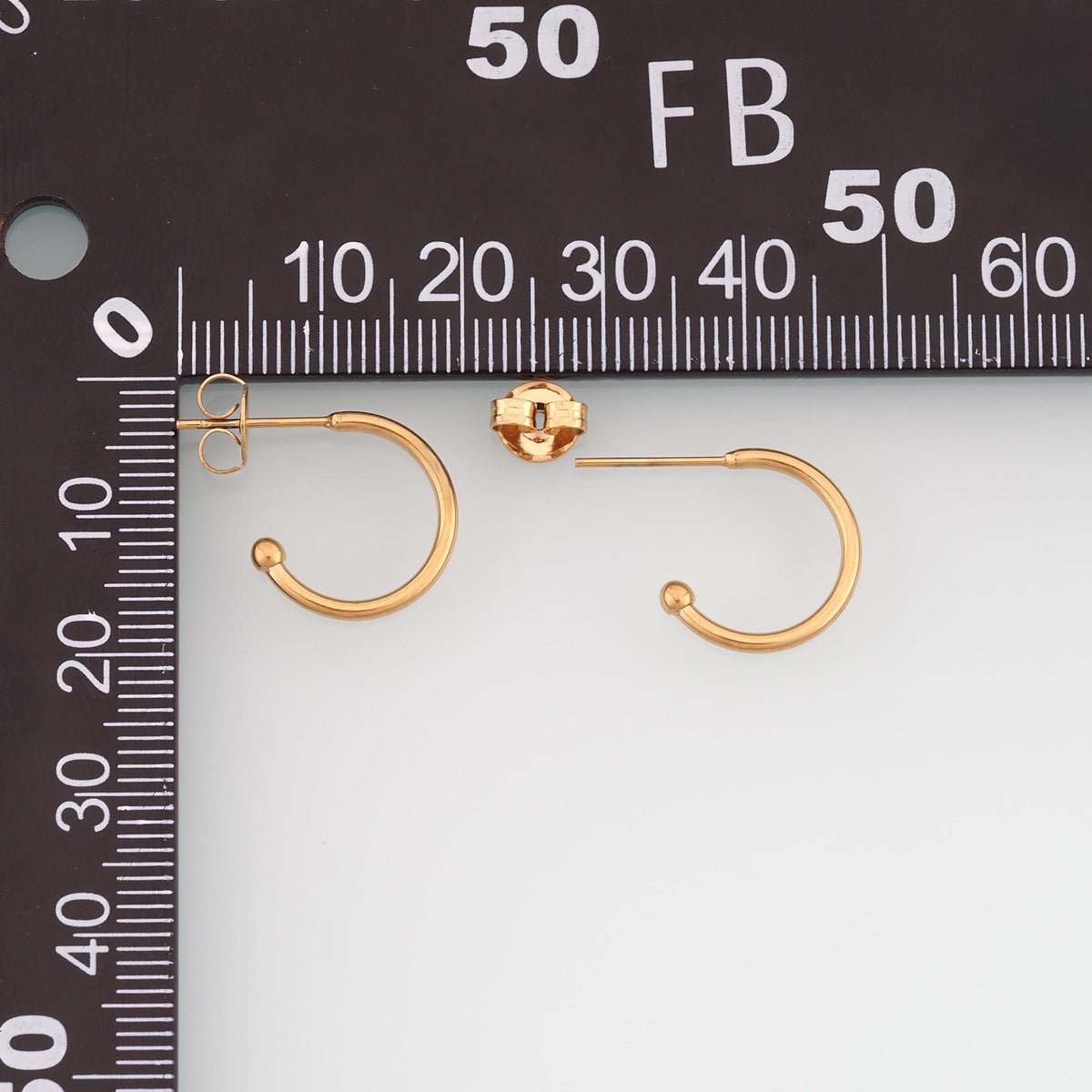 A Pair Stainless Steel Open Earring Stud, 14K Gold Filled Waterproof Never Fade Earrings Stud,Everyday DIY Jewelry Ear Stack