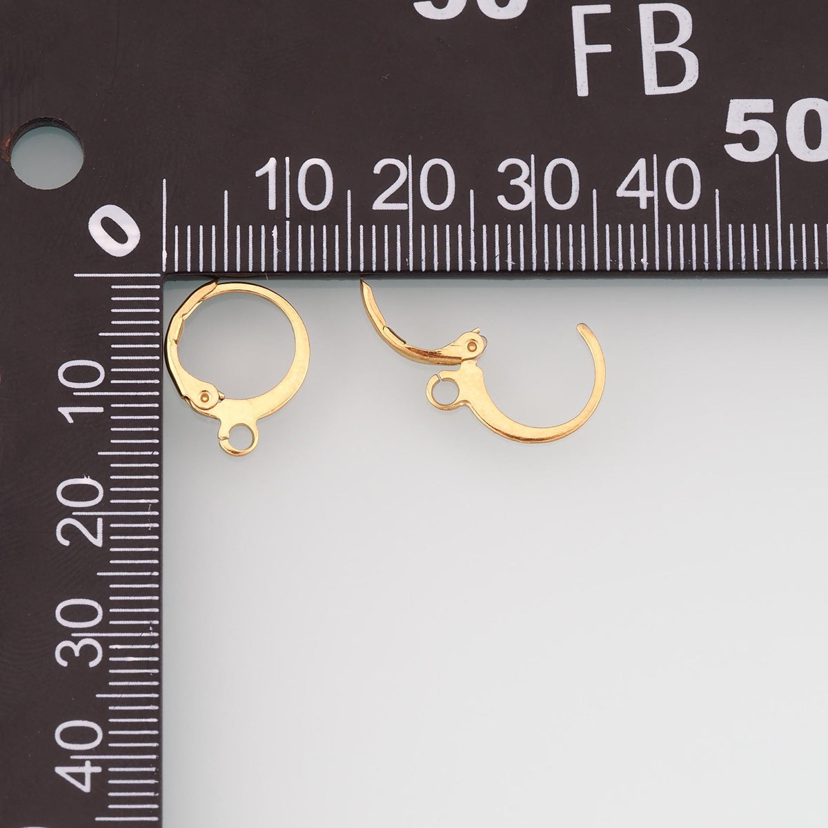 A Pair Stainless Steel Leverback Hoop Earring, 14K Gold Filled Waterproof Never Fade,Everyday DIY Jewelry Ear Stack Jewelry