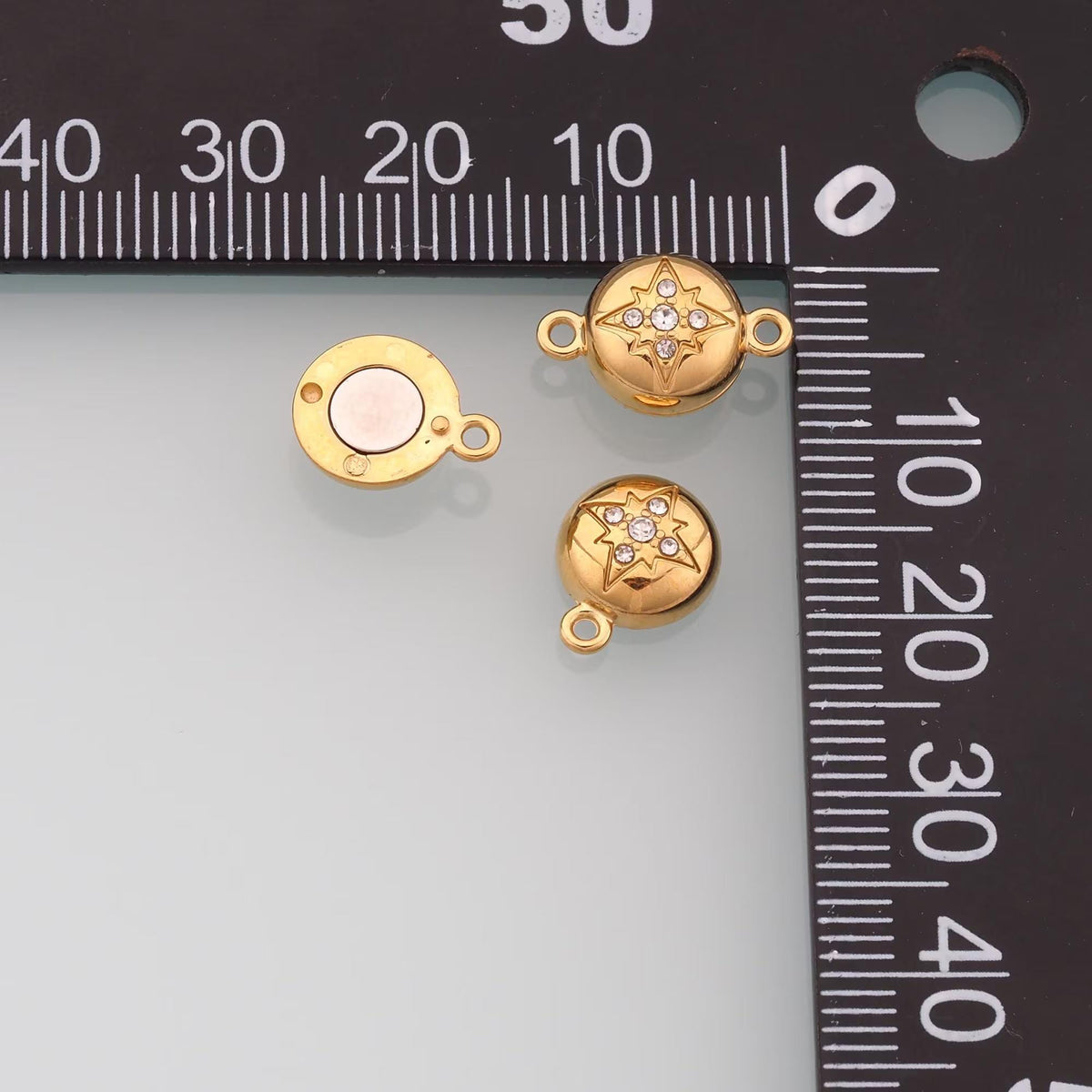 14K Gold North Star Clasp for Jewelry Making