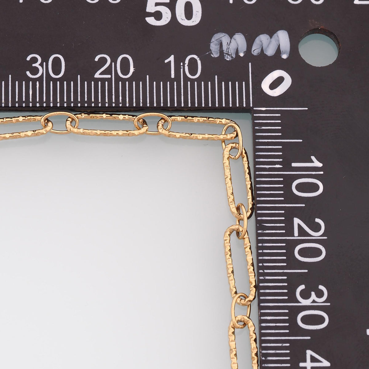 14K Gold Oval Oval Chain 3.28 ft, 16.40 ft for Jewelry Making