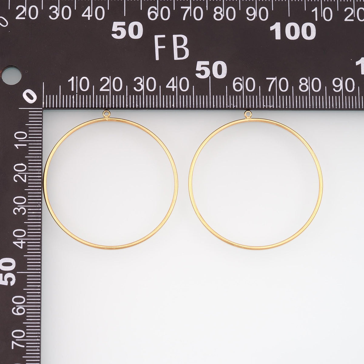 Stainless Steel Large Circle Hoop, 14K Gold Filled Waterproof Never Fade,Everyday DIY Jewelry Ear Stack Jewelry