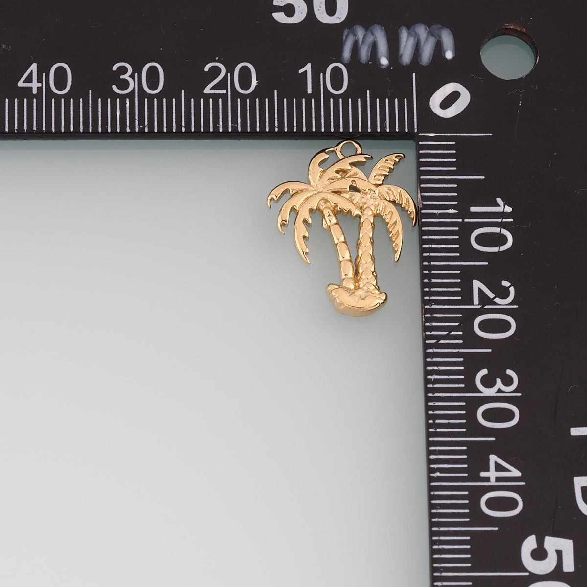 14K Gold Tree Charm Pendant for Jewelry Making