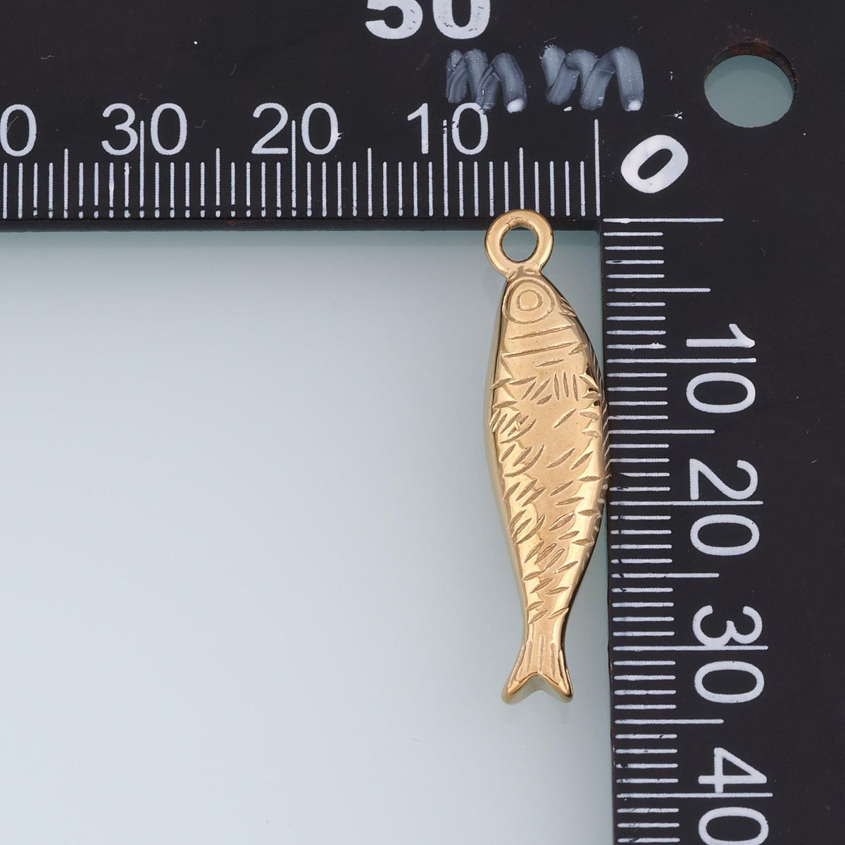 Fish Pendant,14K Gold Sea Life Charm DIY Charm for Necklace Bracelet Making