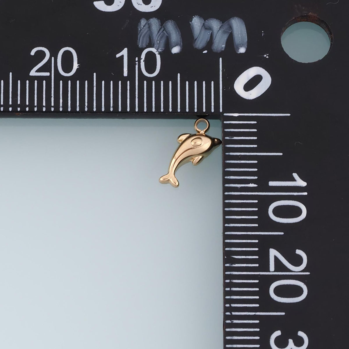 Dolphin Pendant,14K Gold Ocean Animal Charm DIY Charm for Necklace Bracelet Making