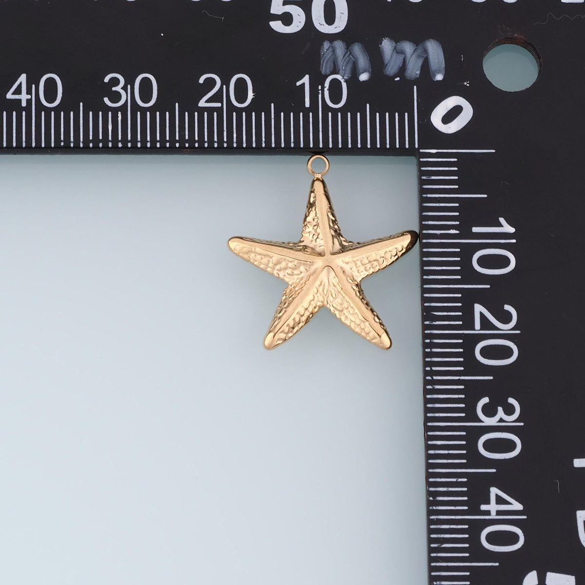 Hammered Texture Starfish Pendant,14K Gold Minimalist Charm DIY Charm for Necklace Bracelet Making