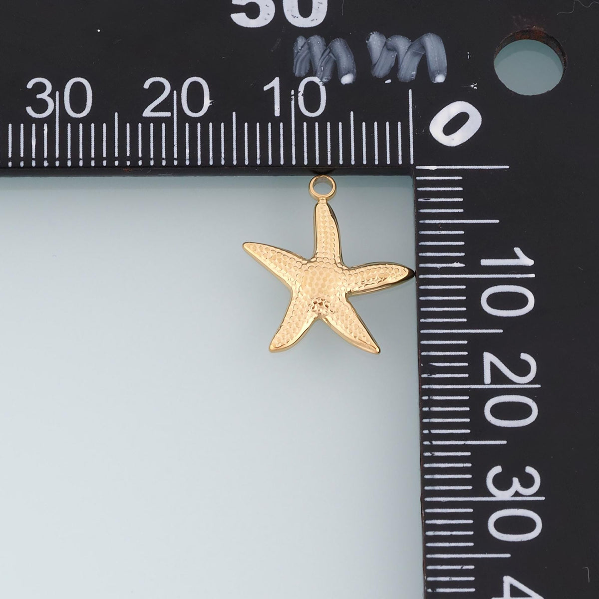 Polka Dot Starfish Pendant,14K Gold Minimalist Charm DIY Charm for Necklace Bracelet Making
