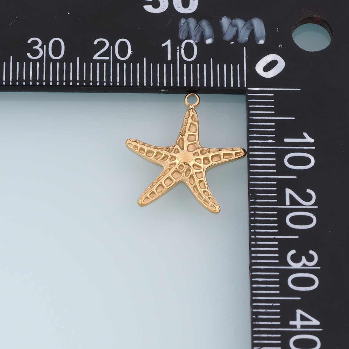 Honeycomb Starfish Pendant,14K Gold Minimalist Charm DIY Charm for Necklace Bracelet Making