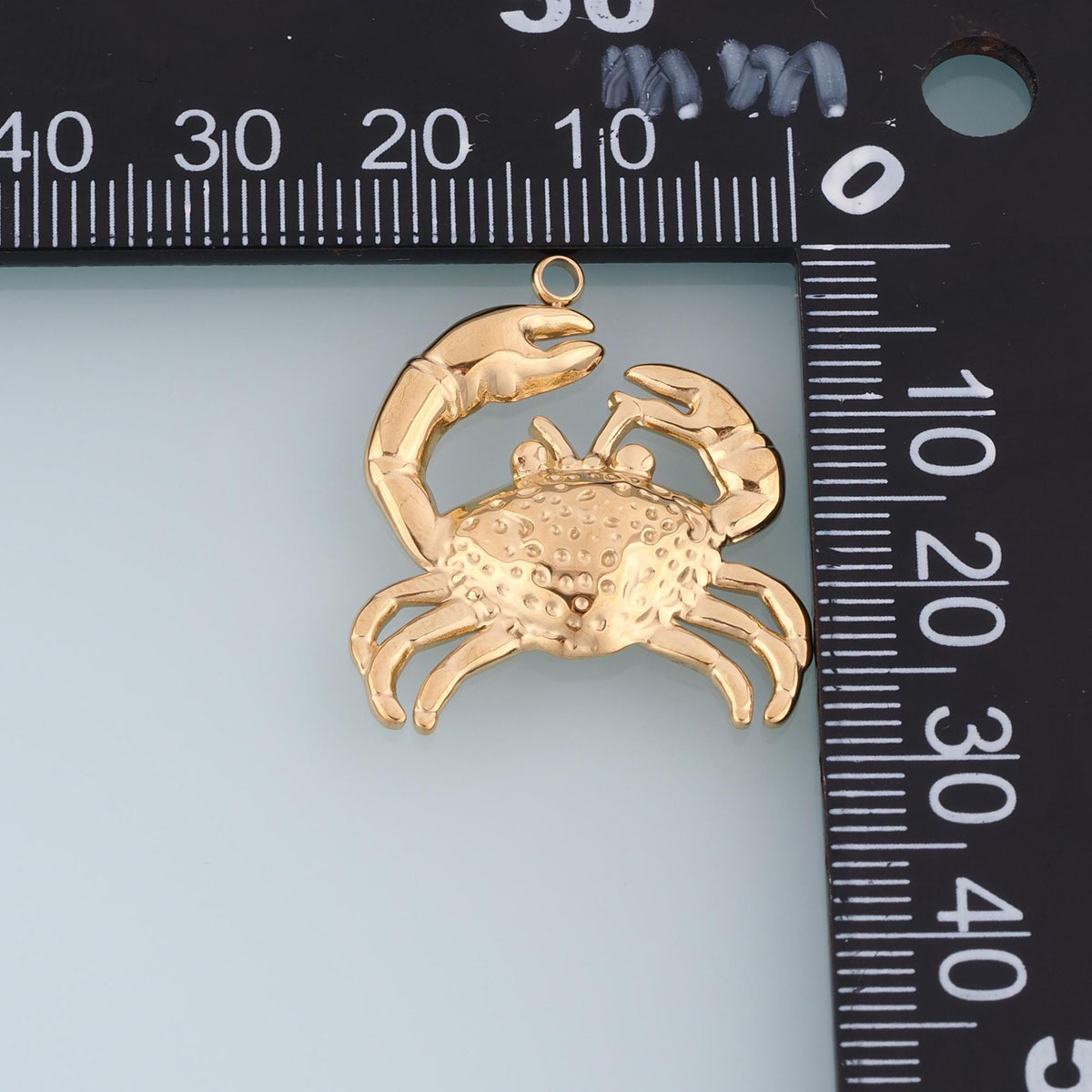 Crab Pendant,14K Gold Beach Vacation Charm DIY Charm for Necklace Bracelet Making