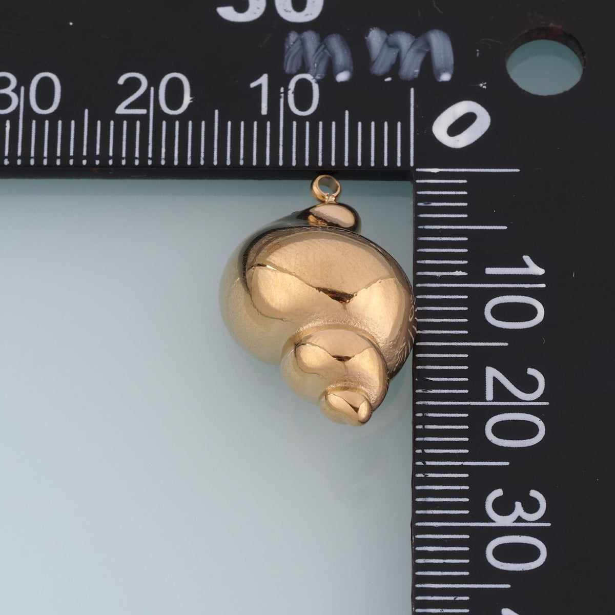 River Snail Pendant,14K Gold Ocean Sea Charm DIY Charm for Necklace Bracelet Making