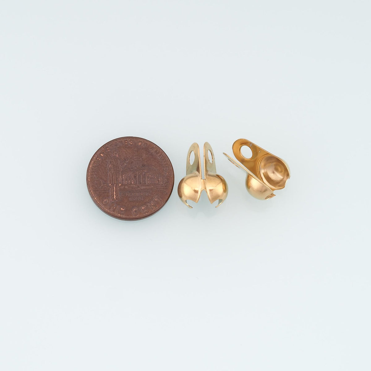 14K Gold Crimp 15 mm, 11 mm for Jewelry Making