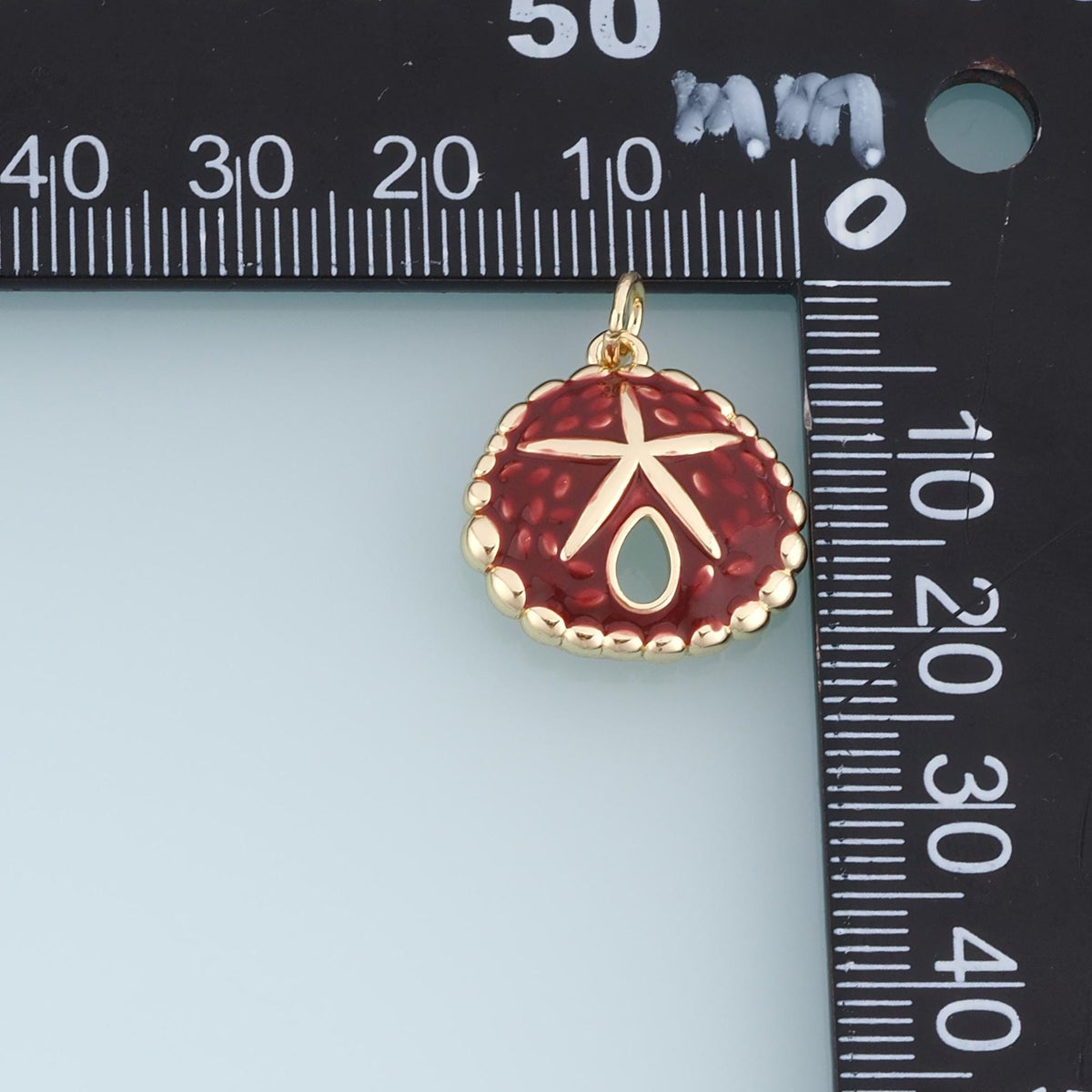 18K Gold Filled Enamel Star Charm Pendant for Jewelry Making