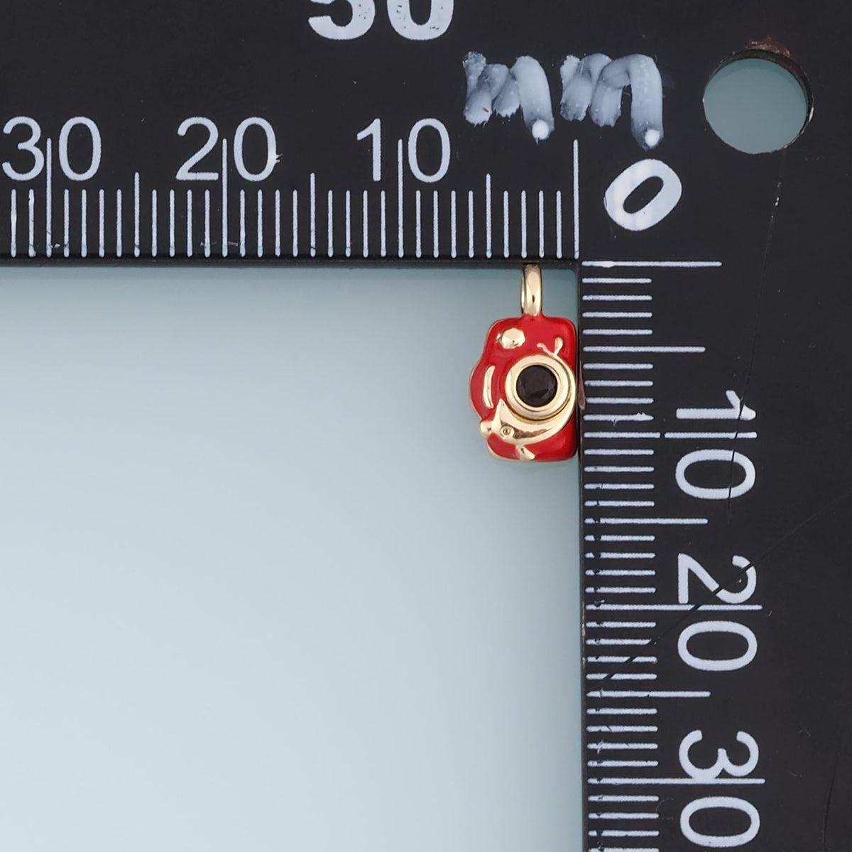 18K Gold Filled Enamel Charm Pendant for Jewelry Making