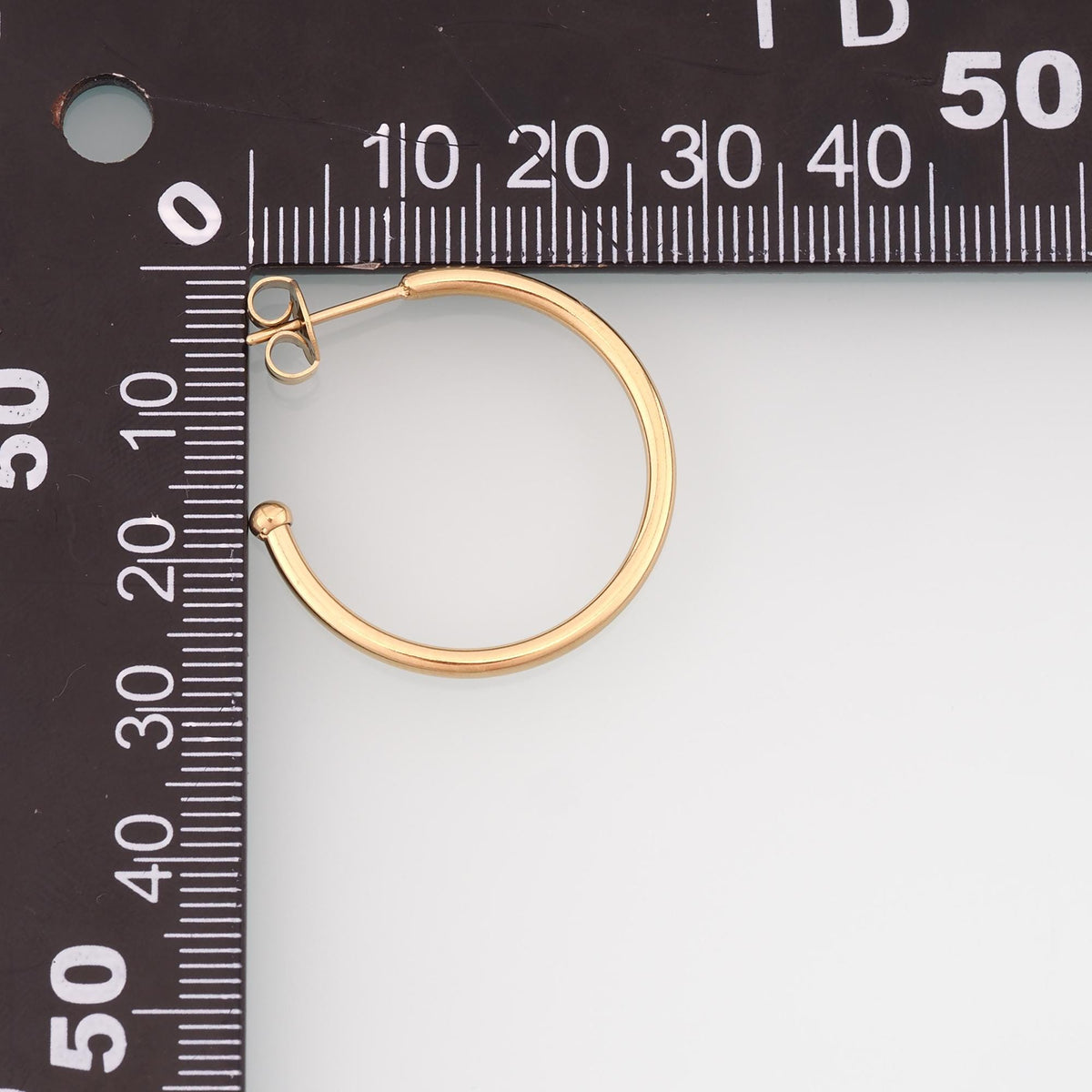 A Pair Stainless Steel Hoop Stud Earrings, 14K Gold Filled Waterproof Never Fade Stud Earrings,Everyday DIY Jewelry Ear Stack