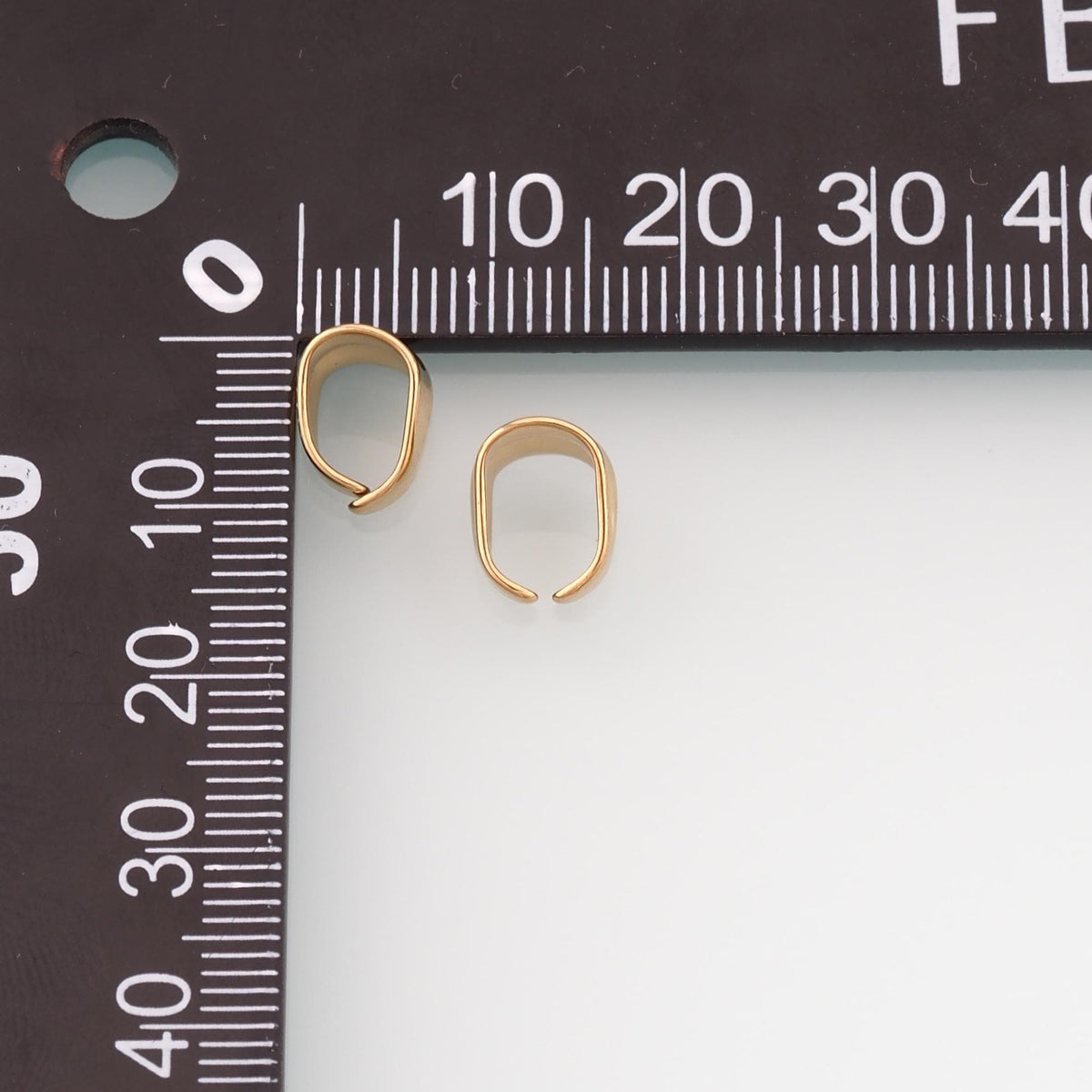 20 PCS Stainless Steel Pendant Bails, 14K Gold Filled Waterproof Tarnish Findings,DIY Necklace Bracelet Findings Supplies