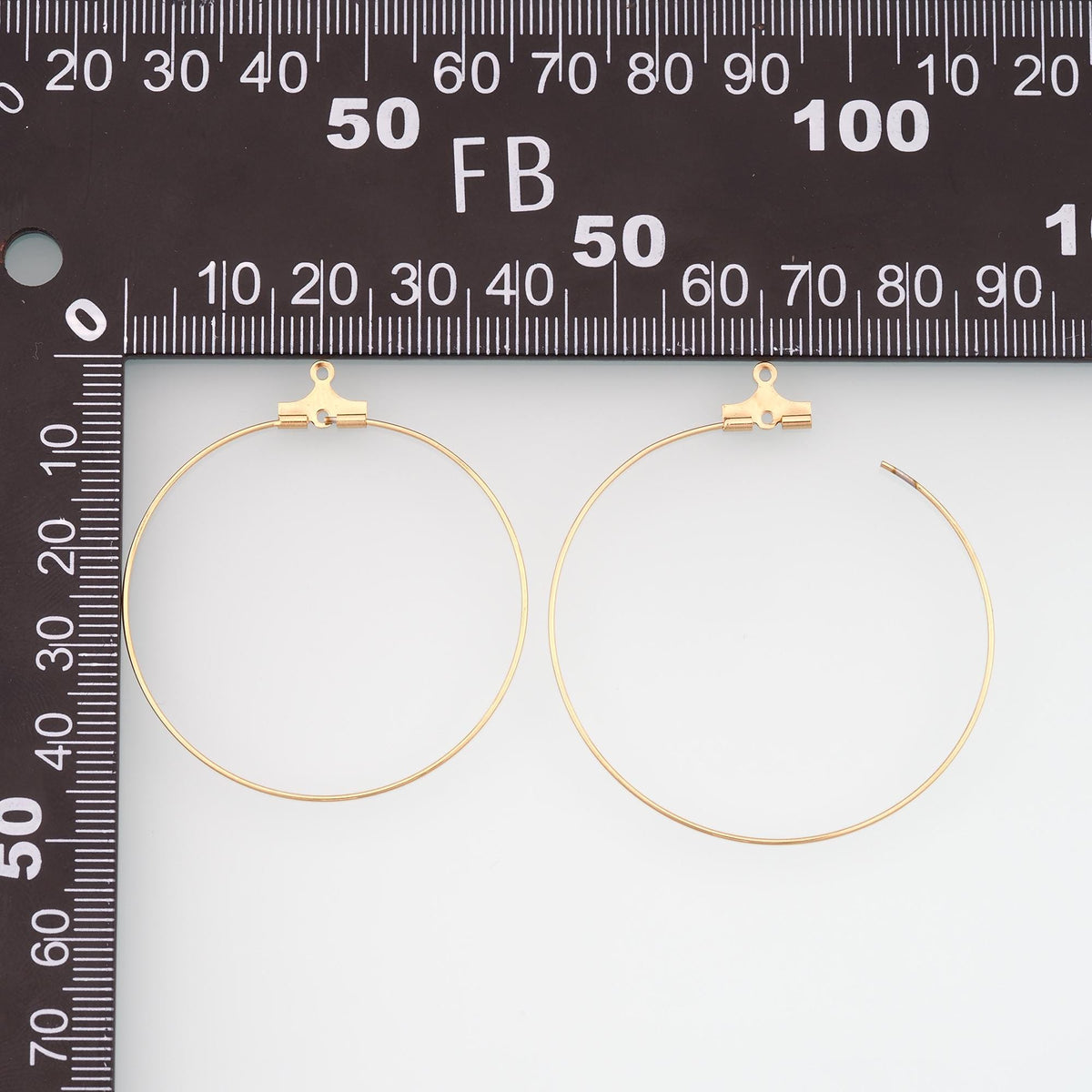 A Pair Stainless Steel Openable Hoop Earring, 14K Gold Filled Waterproof Never Fade Huggie Hoops,Everyday DIY Jewelry Ear Sta